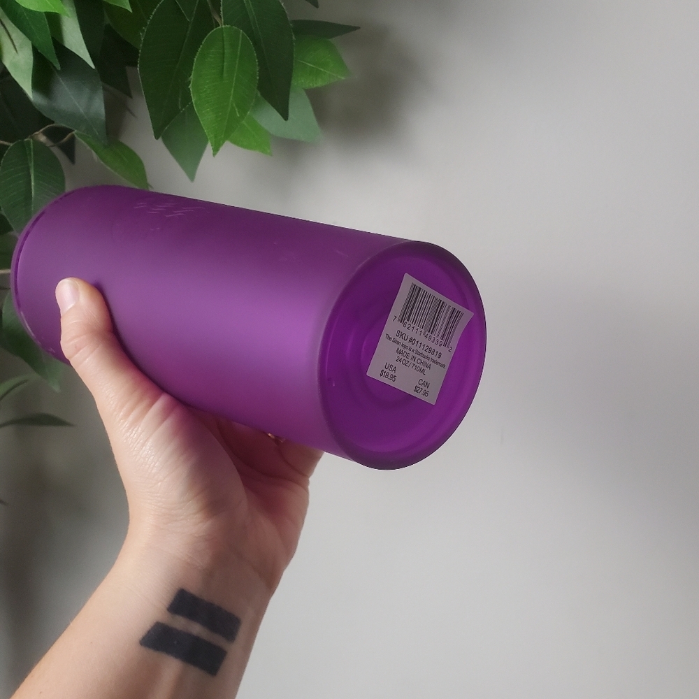 Starbucks Purple Matte Soft Touch Tumbler Venti 24 oz NEW - Picture 5 of 7